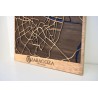 Mapa de Zaragoza en madera – detalle del grabado