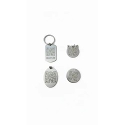 Placa para Mascotas con QR Personalizada | Identificación Segura